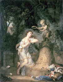 Votive Offering to Cupid, 1767 von Jean-Baptiste Greuze | Leinwand Kunstdruck