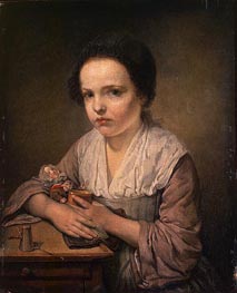 Jean-Baptiste Greuze | Girl with a Doll | Giclée Canvas Print