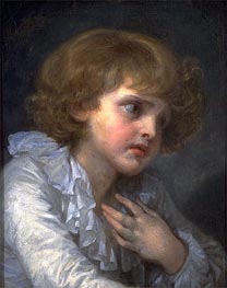 Head of a Young Boy (Tete d'un Garcon), n.d. von Jean-Baptiste Greuze | Leinwand Kunstdruck