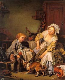 The Spoiled Child, c.1760/65 by Jean-Baptiste Greuze | Canvas Print