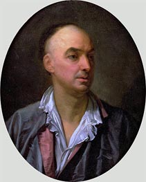 Portrait of Denis Diderot, n.d. von Jean-Baptiste Greuze | Leinwand Kunstdruck