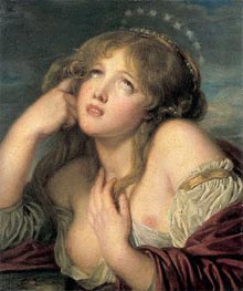Ariadne, c.1803/04 von Jean-Baptiste Greuze | Leinwand Kunstdruck