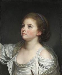 A Girl, c.1765/80 by Jean-Baptiste Greuze | Canvas Print