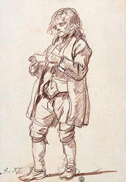 Jean-Baptiste Greuze | Study for 'The Paralytic'. Study of a Boy Carrying a Cup | Giclée Paper Print