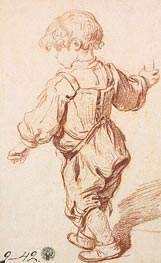 Study of a Boy Walking, c.1765/69 von Jean-Baptiste Greuze | Papier-Kunstdruck