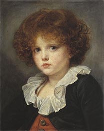 Junge in roten Weste | Jean-Baptiste Greuze | Gemälde Reproduktion