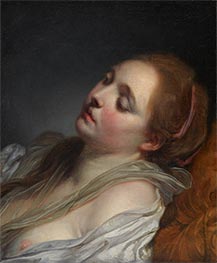 Das Träumermädchen | Jean-Baptiste Greuze | Gemälde Reproduktion