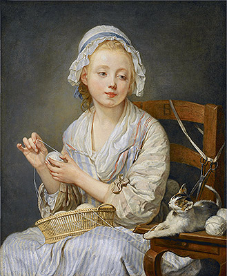 The Wool Winder, c.1759 | Jean-Baptiste Greuze | Giclée Canvas Print