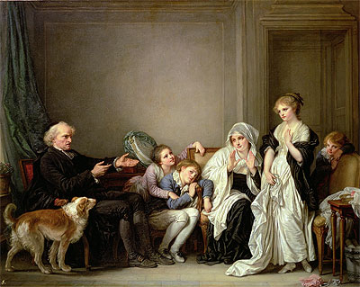 The Widow and Her Priest, n.d. | Jean-Baptiste Greuze | Giclée Leinwand Kunstdruck