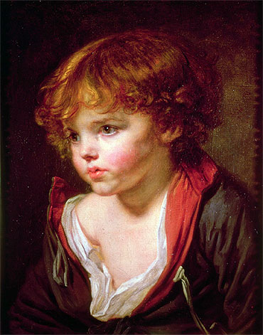 A Blond Haired Boy with an Open Shirt, c.1760 | Jean-Baptiste Greuze | Giclée Canvas Print