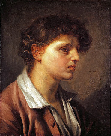Portrait of a Young Man, n.d. | Jean-Baptiste Greuze | Giclée Leinwand Kunstdruck