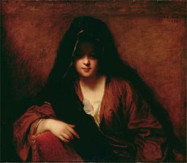 Jean-Baptiste Santerre | Young Woman Wearing a Shawl | Giclée Canvas Print