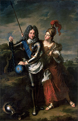 Philippe II. d'Orléans, Regent von Frankreich, und Madame de Parabère als Minerva, c.1716 | Jean-Baptiste Santerre