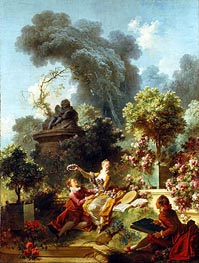 The Lover Crowned, c.1771/73 by Fragonard | Canvas Print