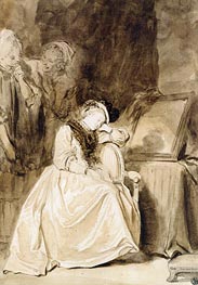 The Dreamer | Fragonard | Painting Reproduction