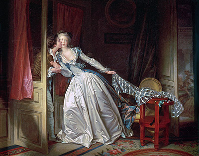 The Stolen Kiss, c.1785/90 | Fragonard | Giclée Canvas Print
