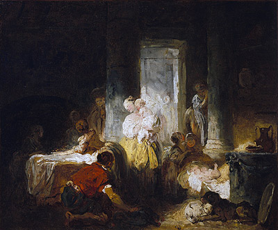 Italienisches Interieur, c.1760 | Fragonard