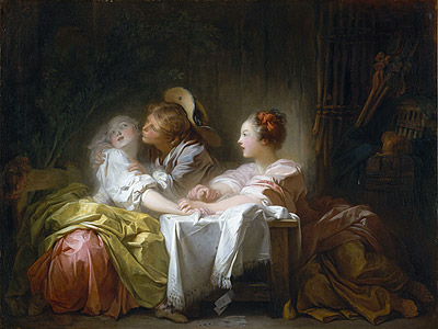 Der gestohlene Kuss, c.1756/61 | Fragonard
