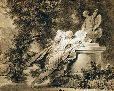 Anrufung an die Liebe, c.1781 von Fragonard | Papier-Kunstdruck