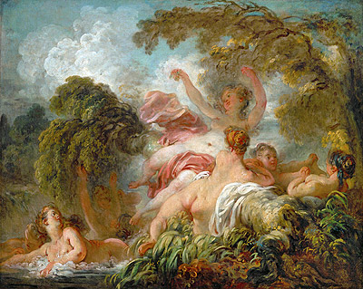 Die Badenden, c.1765 | Fragonard