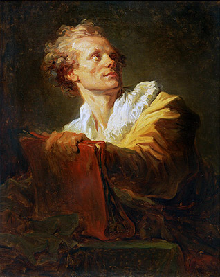 Portrait of a Young Artist, n.d. | Fragonard | Giclée Leinwand Kunstdruck