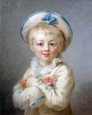 A Boy as Pierrot, c.1780 | Fragonard | Giclée Canvas Print