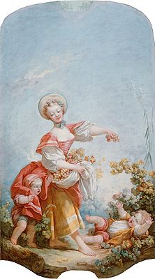 Die Traubenleserin, c.1748/52 von Fragonard | Leinwand-Kunstdruck