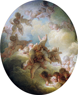 Fragonard | The Swarm of Cupids, c.1767 | Giclée Canvas Print