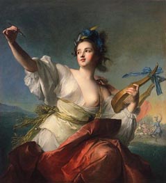 Terpsichore, Muse of Music and Dance, c.1739 by Jean-Marc Nattier | Canvas Print