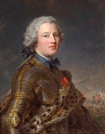 Portrait of Pierre-Victoire, Baron of Besenval, n.d. von Jean-Marc Nattier | Leinwand Kunstdruck