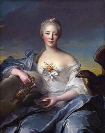 Madame de Caumartin as Hebe, 1753 von Jean-Marc Nattier | Leinwand Kunstdruck