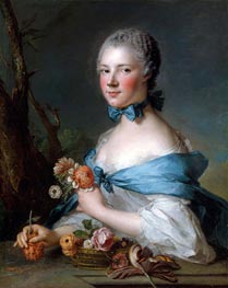 Portrait of a Woman (Marquise Perrin de Cypierre) | Jean-Marc Nattier | Painting Reproduction