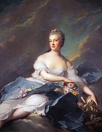 Elisabeth Rigoley d'Ogny als Aurora, 1752 von Jean-Marc Nattier | Leinwand Kunstdruck