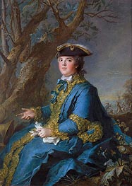 Louise-Elisabeth of France, Duchess of Parma, 1760 von Jean-Marc Nattier | Leinwand Kunstdruck