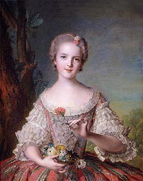 Portrait of Madame Louise de France at Fontevrault | Jean-Marc Nattier | Gemälde Reproduktion