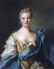 Madame de la Porte, 1754 by Jean-Marc Nattier | Canvas Print