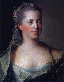 Portrait of Princess Ekaterina Golitsyna, 1757 by Jean-Marc Nattier | Canvas Print
