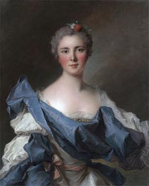 Portrait of the Comtesse d'Andlau, 1743 by Jean-Marc Nattier | Canvas Print