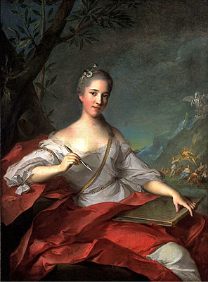 Madame Boudrey as a Muse, 1752 | Jean-Marc Nattier | Giclée Canvas Print