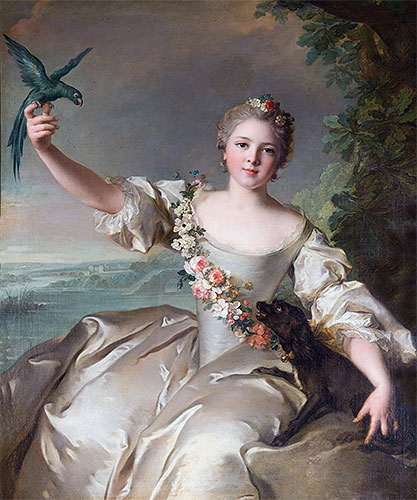 Porträt der Marquise d'Antin, 1738 | Jean-Marc Nattier