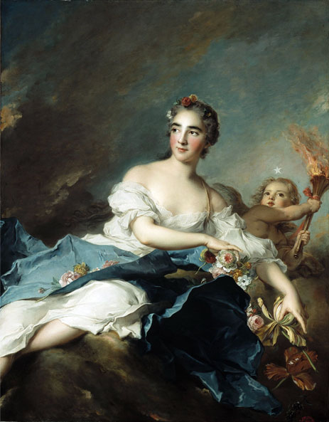 The Countess de Brac as Aurora, 1741 | Jean-Marc Nattier | Giclée Leinwand Kunstdruck