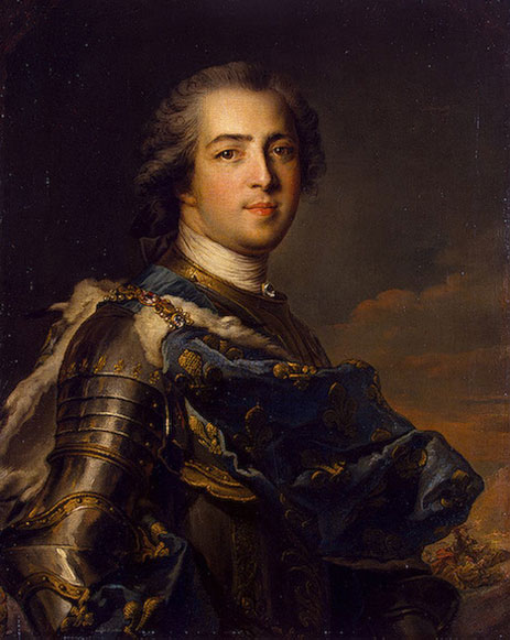 Portrait of Louis XV of France, 1745 | Jean-Marc Nattier | Giclée Leinwand Kunstdruck