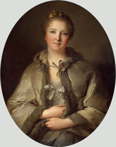 Portrait of a Woman in Grey, n.d. | Jean-Marc Nattier | Giclée Canvas Print