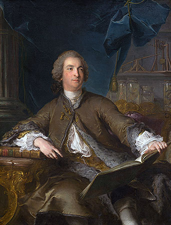 Portrait of Joseph Bonnier de la Mosson, 1745 | Jean-Marc Nattier | Giclée Leinwand Kunstdruck