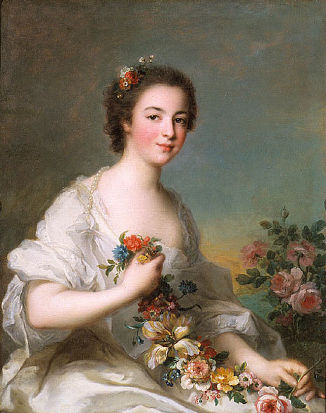 Portrait of a Lady, 1738 | Jean-Marc Nattier | Giclée Leinwand Kunstdruck