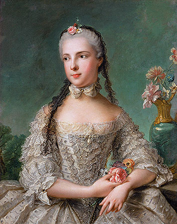 Prinzessin Maria Isabella von Parma, Gemahlin von Joseph II, 1758 | Jean-Marc Nattier | Giclée Leinwand Kunstdruck