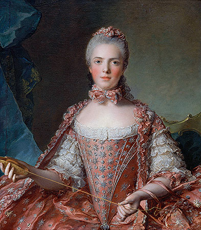 Marie-Adelaide of France, 1756 | Jean-Marc Nattier | Giclée Leinwand Kunstdruck
