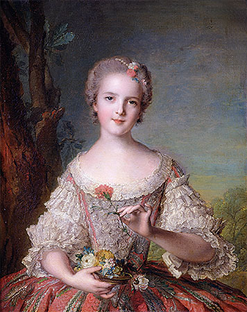 Portrait of Madame Louise de France at Fontevrault, 1748 | Jean-Marc Nattier | Giclée Leinwand Kunstdruck
