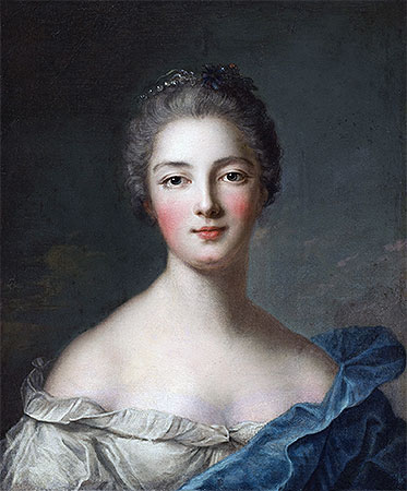 Portrait of a Lady, c.1750 | Jean-Marc Nattier | Giclée Leinwand Kunstdruck