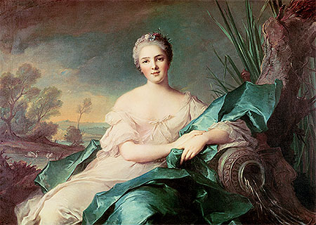 Victoire de France als das Element Wasser, c.1750/51 | Jean-Marc Nattier